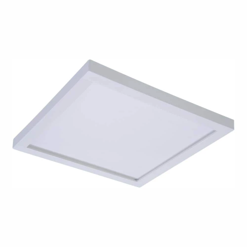 SMD 5 in. and 6 in. 4000K Cool White Integrated LED Recessed Square Surface Mount Ceiling Light Trim at 90 CRI by Halo 3 SMD 5 in. and 6 in. 4000K Cool White Integrated LED Recessed Square Surface Mount Ceiling Light Trim at 90 CRI by Halo