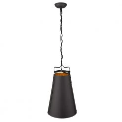 Faza 1-Light Matte Black Pendant by Trend Lighting