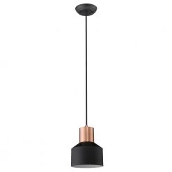Ingo 1-Light Matte Black Pendant by Trend Lighting