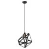 Hedron 1-Light Matte Black Pendant by Trend Lighting 1 Hedron 1-Light Matte Black Pendant by Trend Lighting -Halo Shop matte black trend lighting chandeliers tp30081bk 64 1000