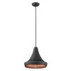 Tholos 1-Light Matte Black Pendant by Trend Lighting