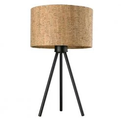 Lisbon 21.75 in. 1-Light Matte Black Table Lamp by Trend Lighting