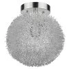 Celestial 8 in. Metallic Silver Semi-Flush mount with Hand Woven Aluminum Wire Shade by Trend Lighting 1 Celestial 8 in. Metallic Silver Semi-Flush mount with Hand Woven Aluminum Wire Shade by Trend Lighting -Halo Shop metallic silver trend lighting flush mount lights bw6021 64 1000