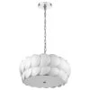 Selene 6-Light Polished Chrome Pendant With Overlapping Frosted White Glass Discs Shade by Trend Lighting -Halo Shop polished chrome trend lighting chandeliers tp6945 12 64 1000