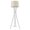 Trition 68 in. 1-Light Polished Chrome Tripod Floor Lamp With Latte Linen Shade by Trend Lighting 1 Trition 68 in. 1-Light Polished Chrome Tripod Floor Lamp With Latte Linen Shade by Trend Lighting -Halo Shop polished chrome trend lighting floor lamps tf5685 26 64 1000