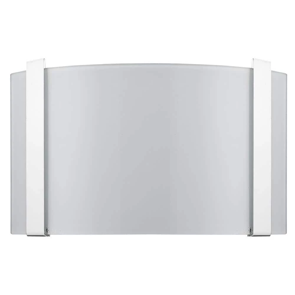 Apollo 1-Light Polished Chrome ADA Wall Sconce With Curved Frosted Glass Shade by Trend Lighting 3 Apollo 1-Light Polished Chrome ADA Wall Sconce With Curved Frosted Glass Shade by Trend Lighting
