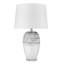 Trend Home 27 in. Cream Ceramic Table Lamp by Trend Lighting