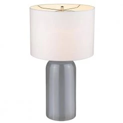 Trend Home 30 in. Gray Glass Table Lamp by Trend Lighting