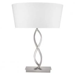 Trend Home 24.5 in. Satin Nickel Table Lamp by Trend Lighting