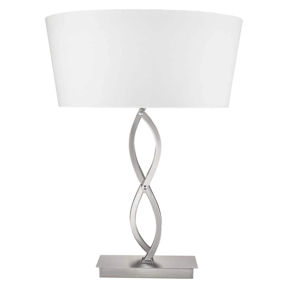 Trend Home 24.5 in. Satin Nickel Table Lamp by Trend Lighting 3 Trend Home 24.5 in. Satin Nickel Table Lamp by Trend Lighting