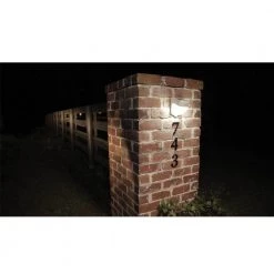 120-Degree White Motion Activated Sensor Outdoor Solar Powered Wedge Security Light by Halo -Halo Shop white halo flood lights msled300w a0 1000