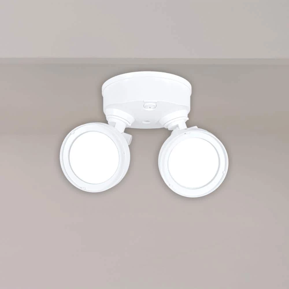 TGS 2500 Lumen Selectable White Outdoor Integrated LED Flood Light w/Round Twin Heads, 4000K by Halo 7 TGS 2500 Lumen Selectable White Outdoor Integrated LED Flood Light w/Round Twin Heads, 4000K by Halo - Image 5