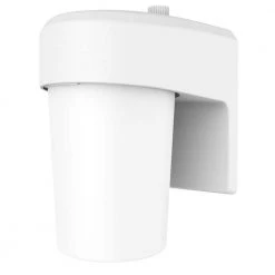 Halo Shop 22 1-Light, White LED Outdoor Hardwired Entry Wall Lantern Sconce with Integrated Photocell (1-Pack) by Halo