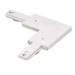 Lazer Track Lighting White Adjustable L and Straight Connector by Halo