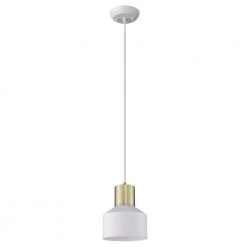 Ingo 1-Light White Pendant by Trend Lighting