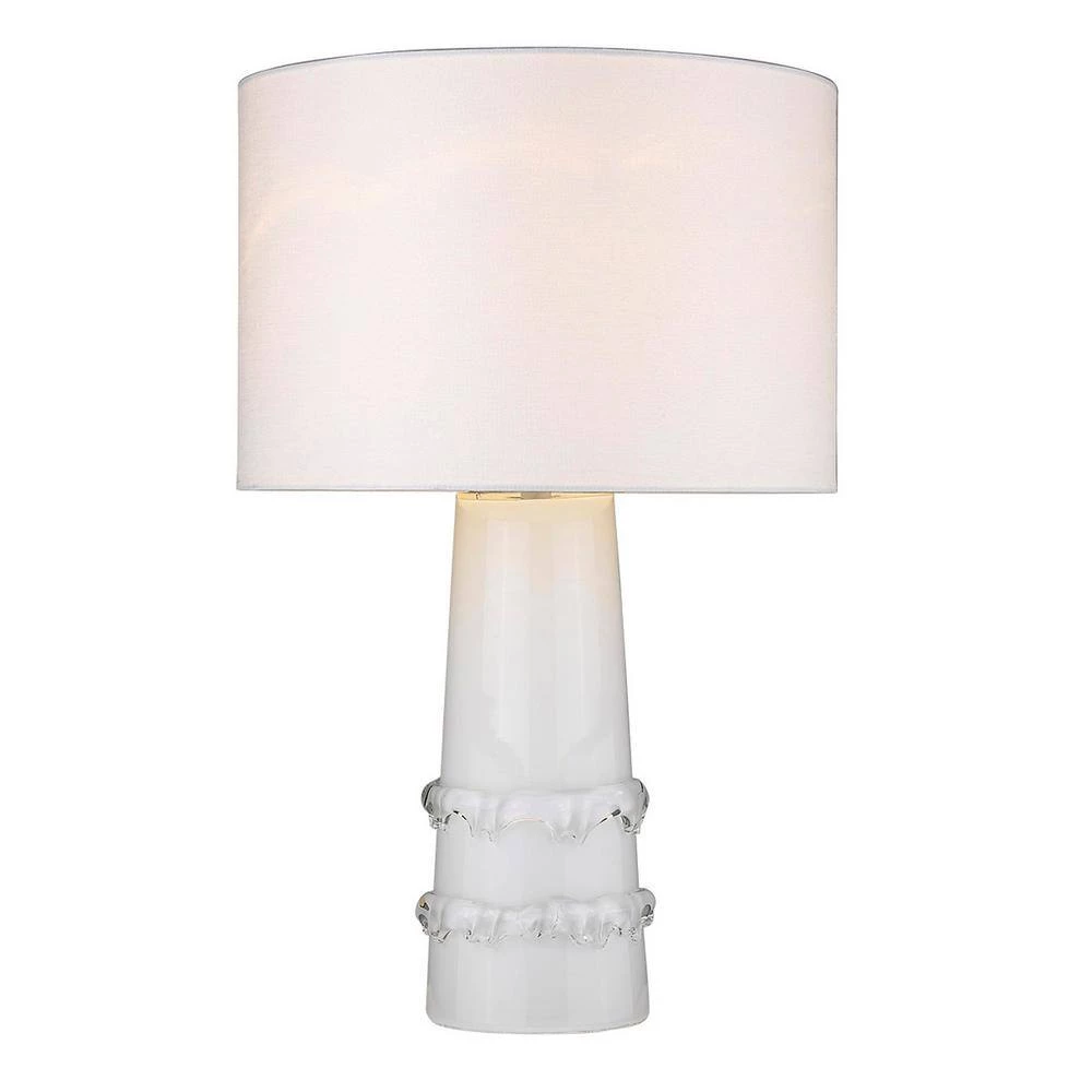 Trend Home 28.5 in. White Glass Table Lamp by Trend Lighting 4 Trend Home 28.5 in. White Glass Table Lamp by Trend Lighting - Image 2